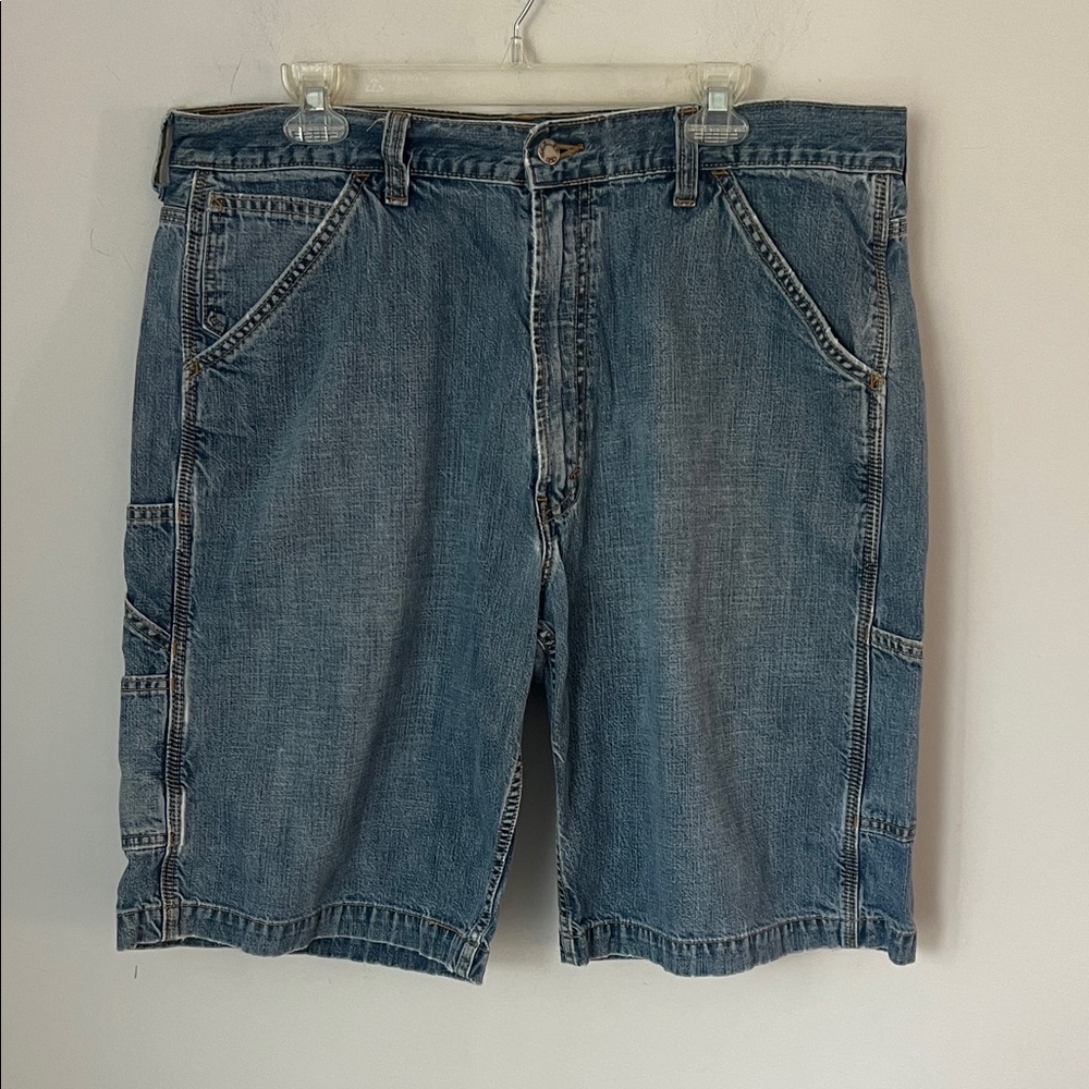 Levi’s Men’s Carpenter Denim Blue Jean Shorts, size 38 #